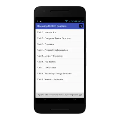 Operating System Concepts android App screenshot 9